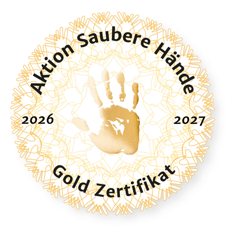 Zertifikat Aktion Saubere Hände Gold
